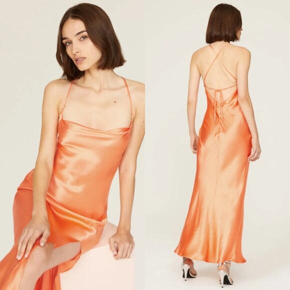 Bec & Bridge Annika Gown Maxi Dress in Orange Size US 8 - Picture 2 of 15